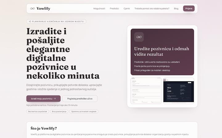 Vowlify screenshot